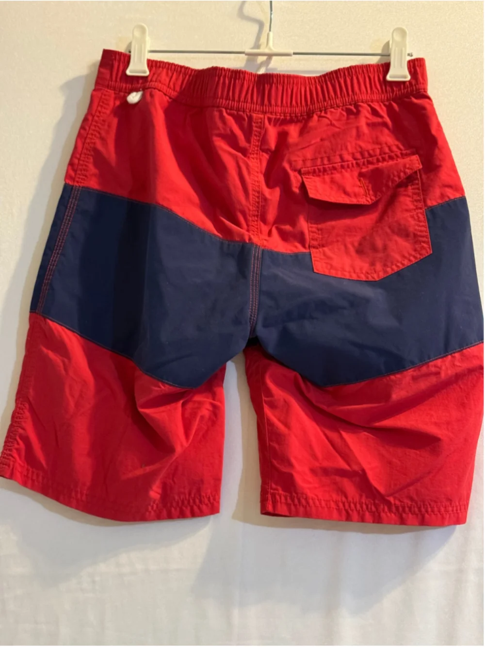 Boys Crewcuts Swim Trunks Size 14 Red and Blue Colorblock